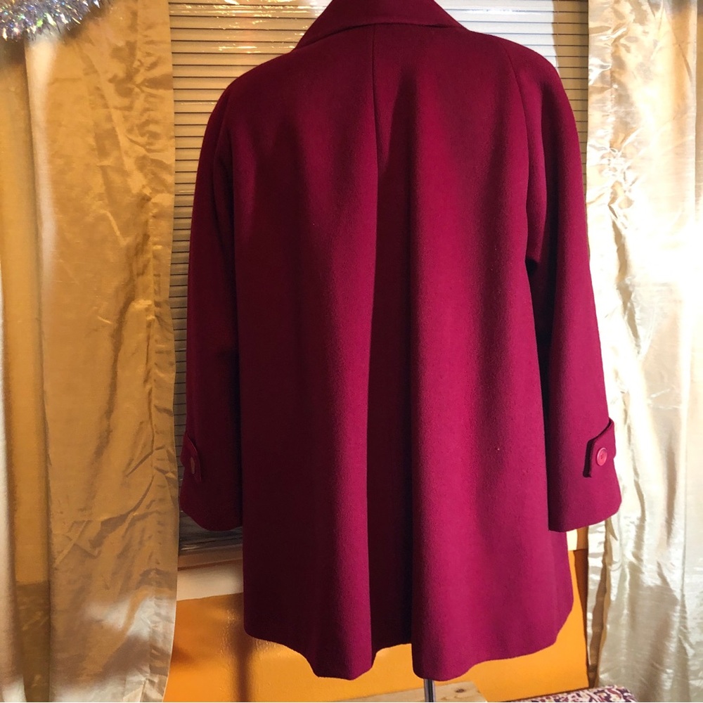 Pendleton Red Wool Pea Coat Size 16p - image 5